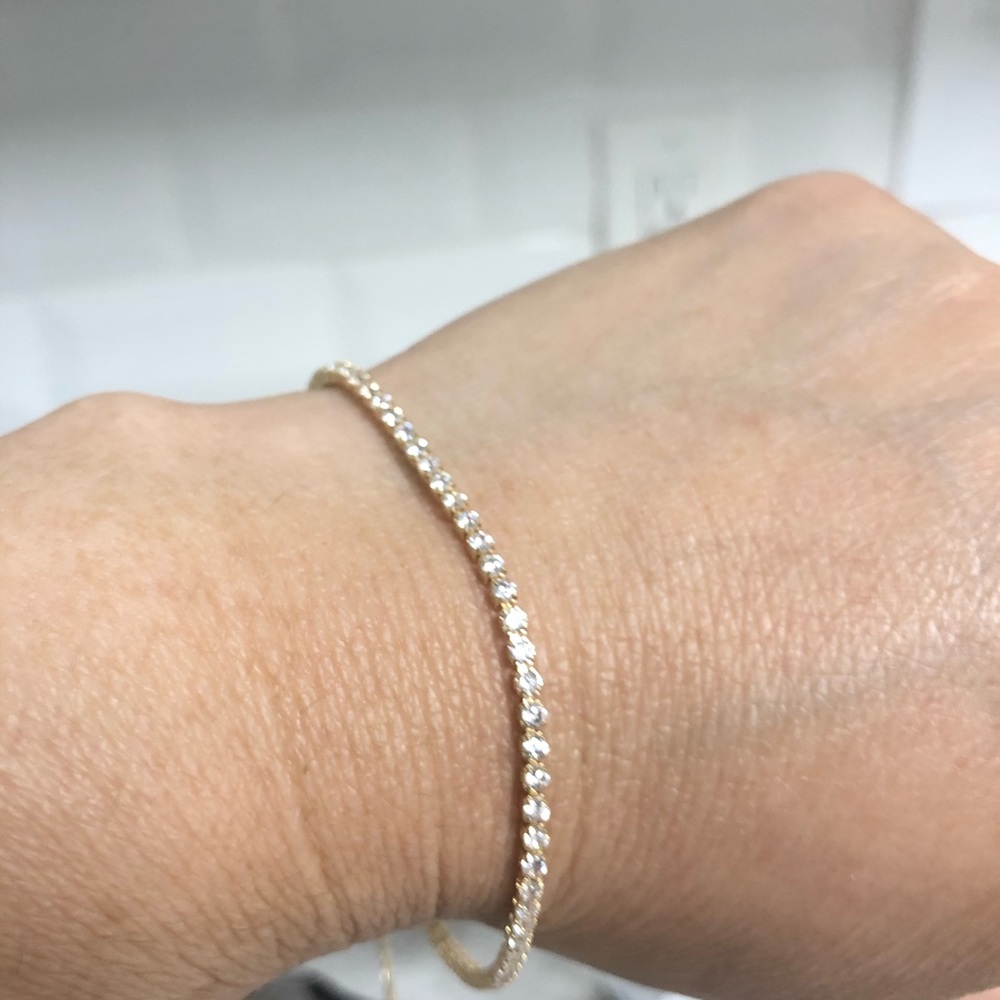 18k Gold Filled CZ Diamonds Bracelet